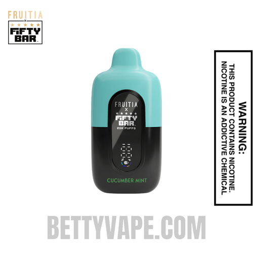 Cucumber Mint Fruitia X Fifty Bar 20K Disposable Vape