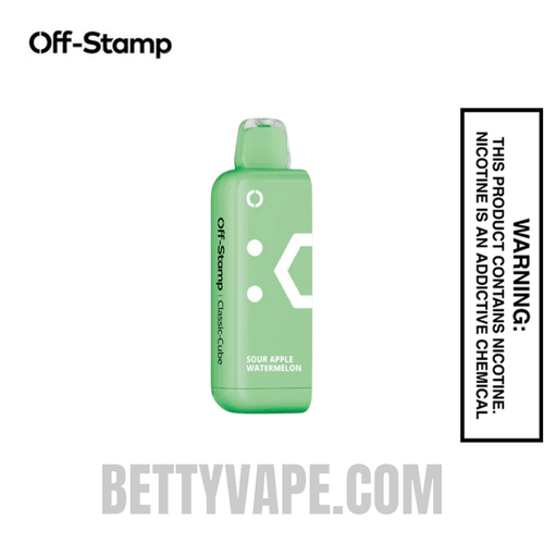 Sour Apple Watermelon Off Stamp Classic Cube 25K Disposable Pod