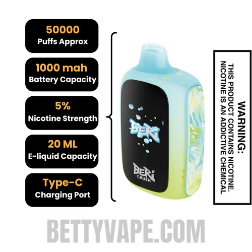 Blue Coconut Beri Crush 50K Disposable Vape Specifications