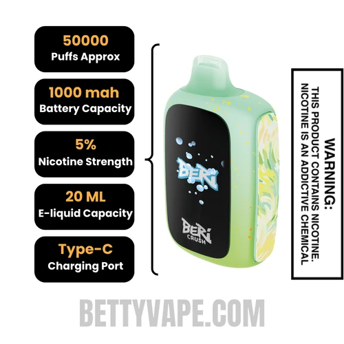 Blueberry Watermelon Beri Crush 50K Disposable Vape Specifications