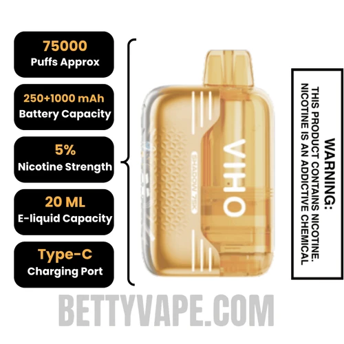 Mexico Mango VIHO Shadow 75K Vape Kit Specifications