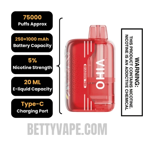 Cola Slush VIHO Shadow 75K Vape Kit Specifications