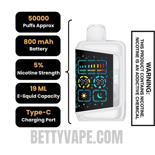 Strawberry Shortcake RAZ VUE 50K Disposable Vape Kit Specifications