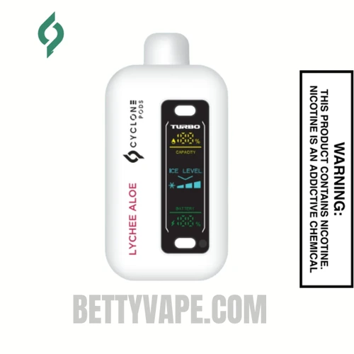 Lychee Aloe Cyclone Gust Pro 20K Zero Nicotine Disposable Vape