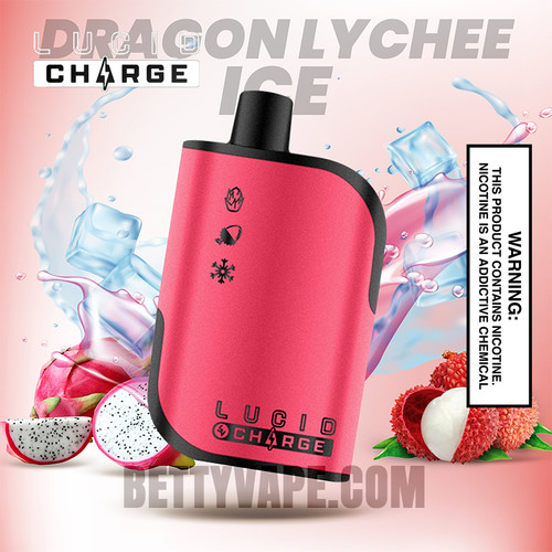 Dragonfruit Lychee Ice Lucid Charge Disposable Vape 7000 Puffs