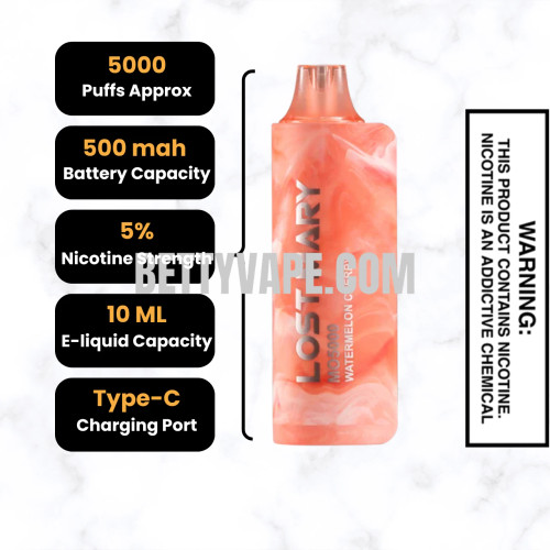 how much is elf bar vape Lost Mary Cherry Lemon Juice Lost Vape Movement LV 18K Disposable Vape main image 1