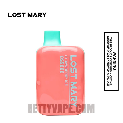 Strawberry Ice Lost Mary OS5000 Disposable Vape Strawberry Ice Lost Mary OS5000 Disposable Vape