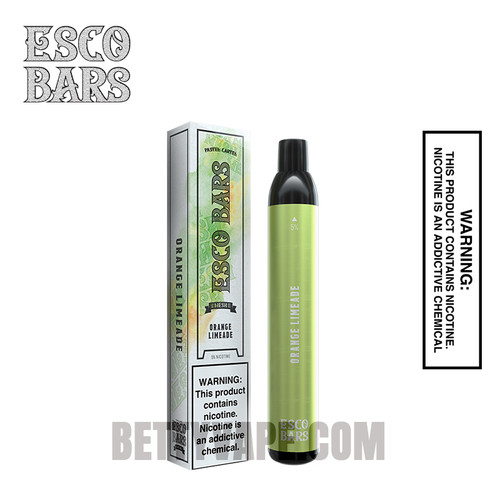 Orange Limeade Esco Bar 2500 Puffs Disposable Vape With Package Box