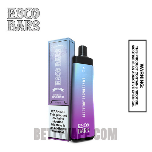 Blueberry Raspberry Ice Esco Bar 5000 Puffs Disposable Vape With Package Box Blueberry Raspberry Ice Esco Bar 5000 Puffs Disposable Vape With Package Box
