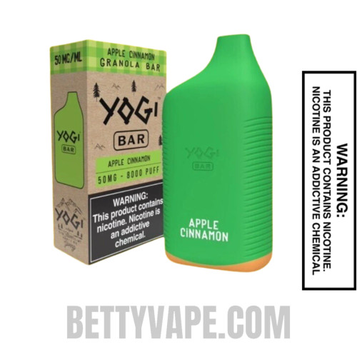 Apple Cinnamon Yogi Granola 8000 Puffs Disposable Vape with Package Box Apple Cinnamon Yogi Granola 8000 Puffs Disposable Vape with Package Box