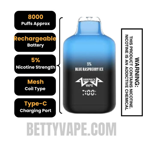 Sidepiece SP8000 Disposable Vape | Betty Vape