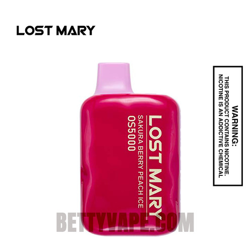Sakura Berry Peach Ice Lost Mary Disposable Vape 5000 Puffs Sakura Berry Peach Ice Lost Mary Disposable Vape 5000 Puffs