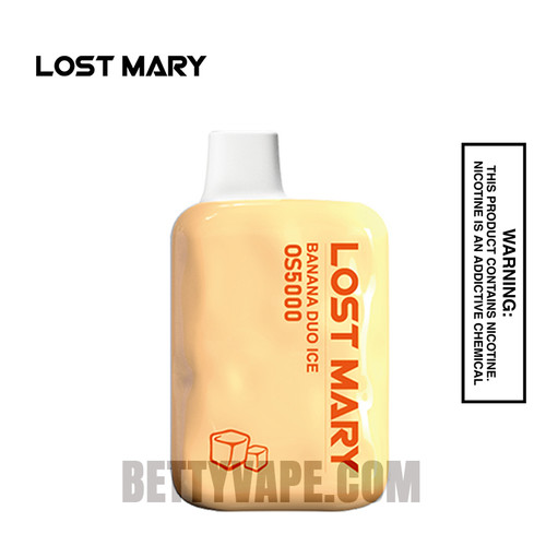 Banana Duo Ice Lost Mary OS5000 Frozen Edition Vape Banana Duo Ice Lost Mary OS5000 Frozen Edition Vape