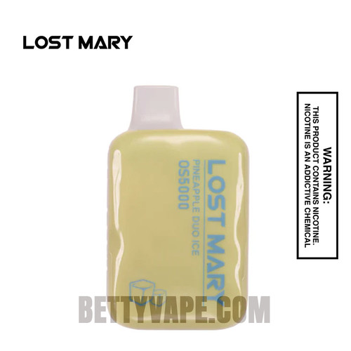 Pineapple Duo Ice Lost Mary OS5000 Frozen Edition Vape Pineapple Duo Ice Lost Mary OS5000 Frozen Edition Vape