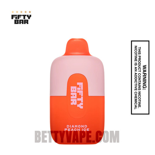 Diamond Peach Ice Fifty Bar Disposable Vape 6500 Puffs Diamond Peach Ice Fifty Bar Disposable Vape 6500 Puffs