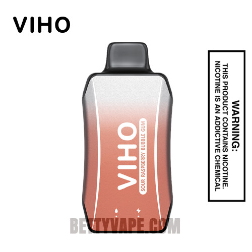 Sour Raspberry Bubble Gum VIHO Turbo 10000 Puffs Disposable Vape 10000 Puffs Sour Raspberry Bubble Gum VIHO Turbo 10000 Puffs Disposable Vape 10000 Puffs