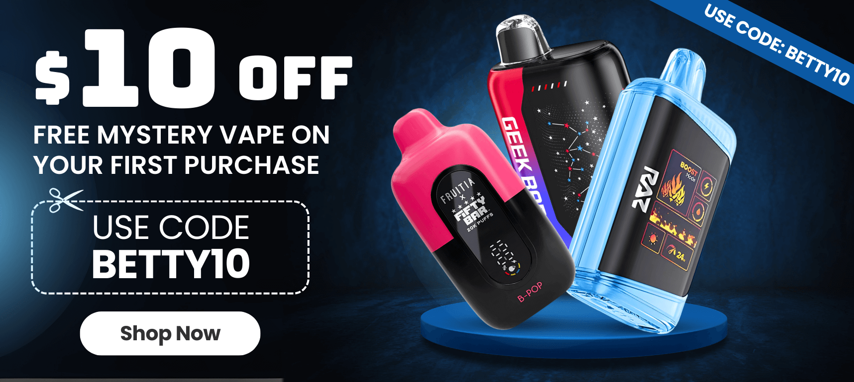 $10 Off  Use Code: BETTY10