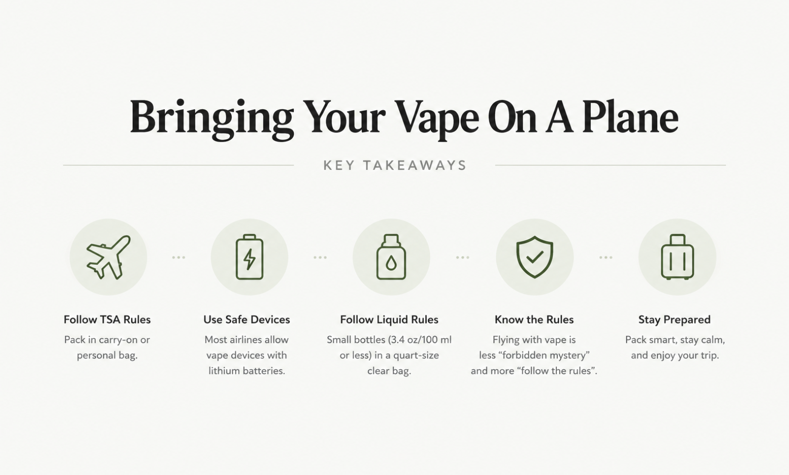 bringing vape on a plane