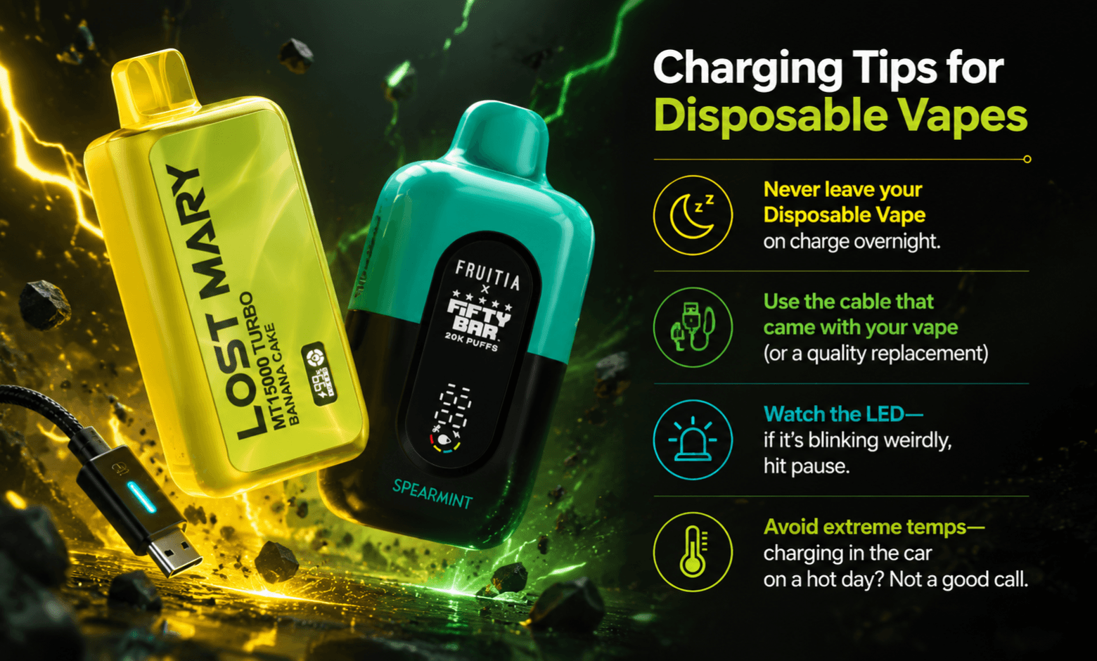 charging tips for disposable vapes