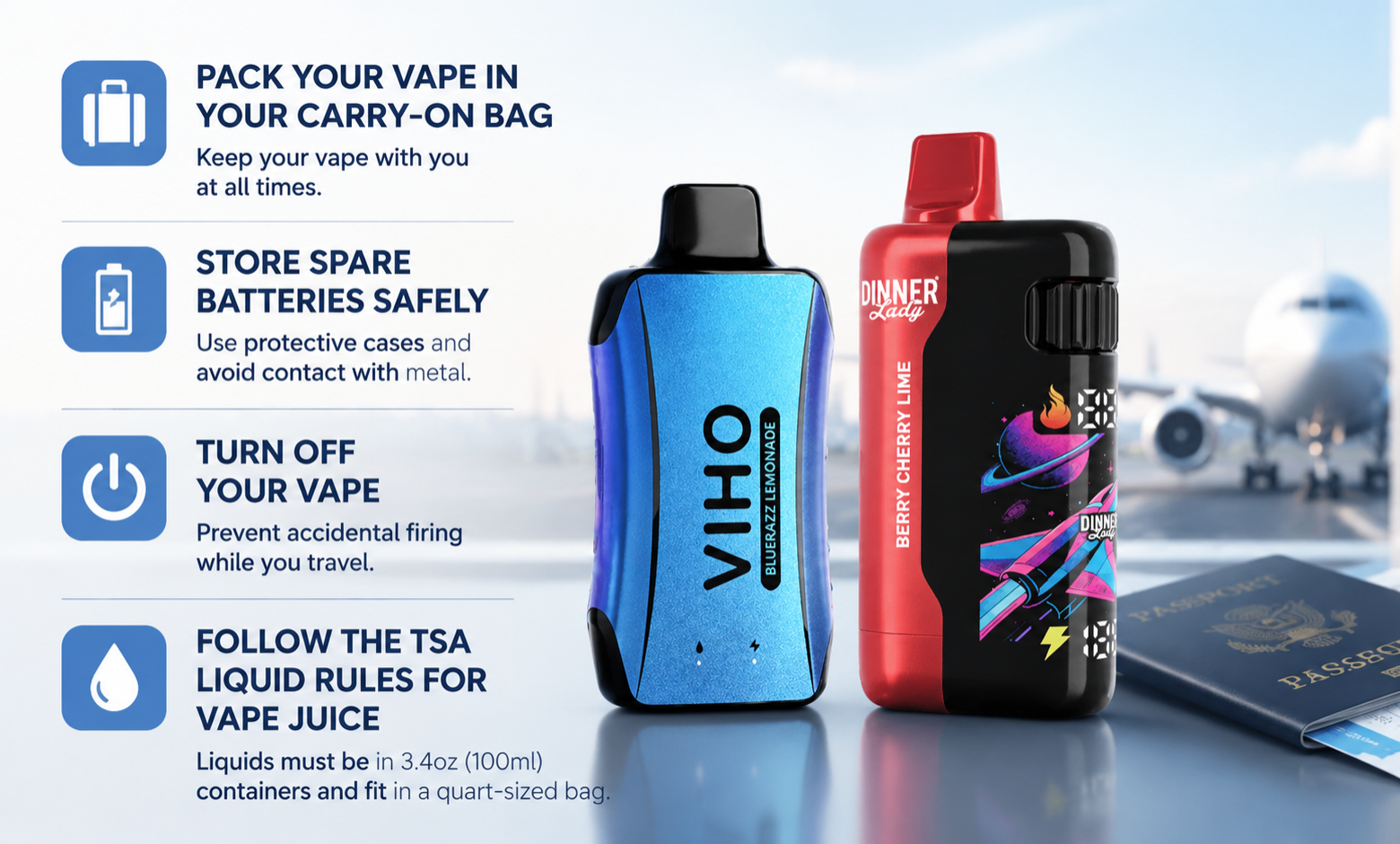 how to bring your vape on a plane