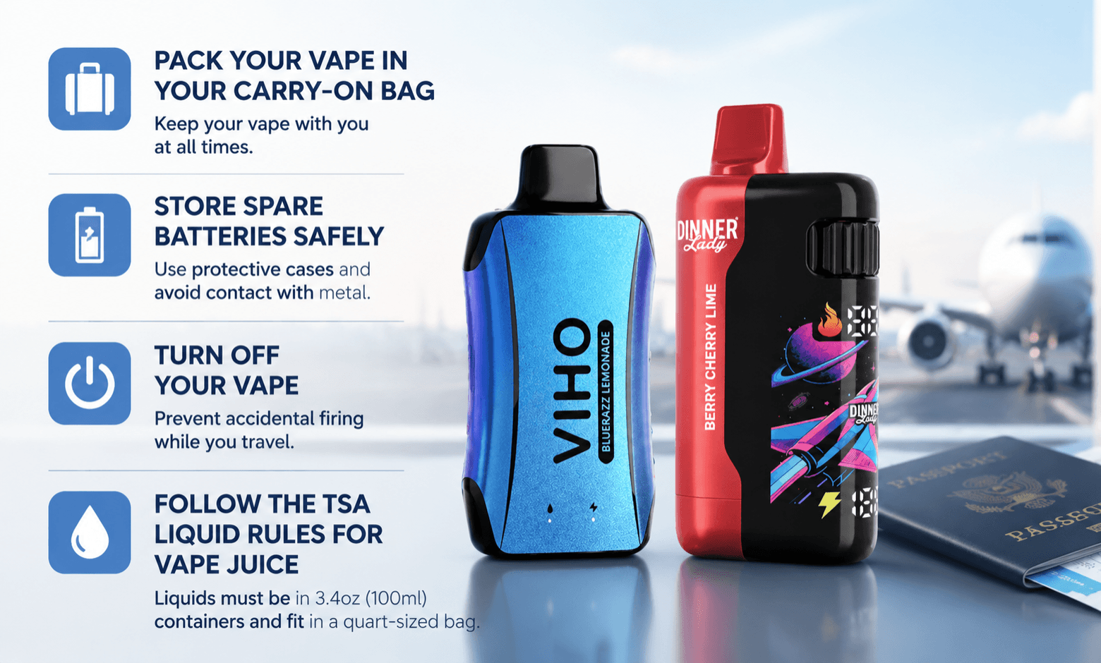 how to bring your vape on a plane
