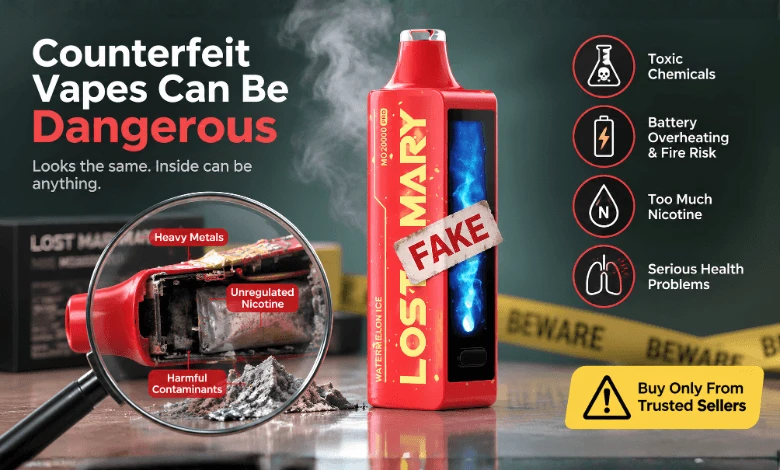 dangers of counterfeit vapes