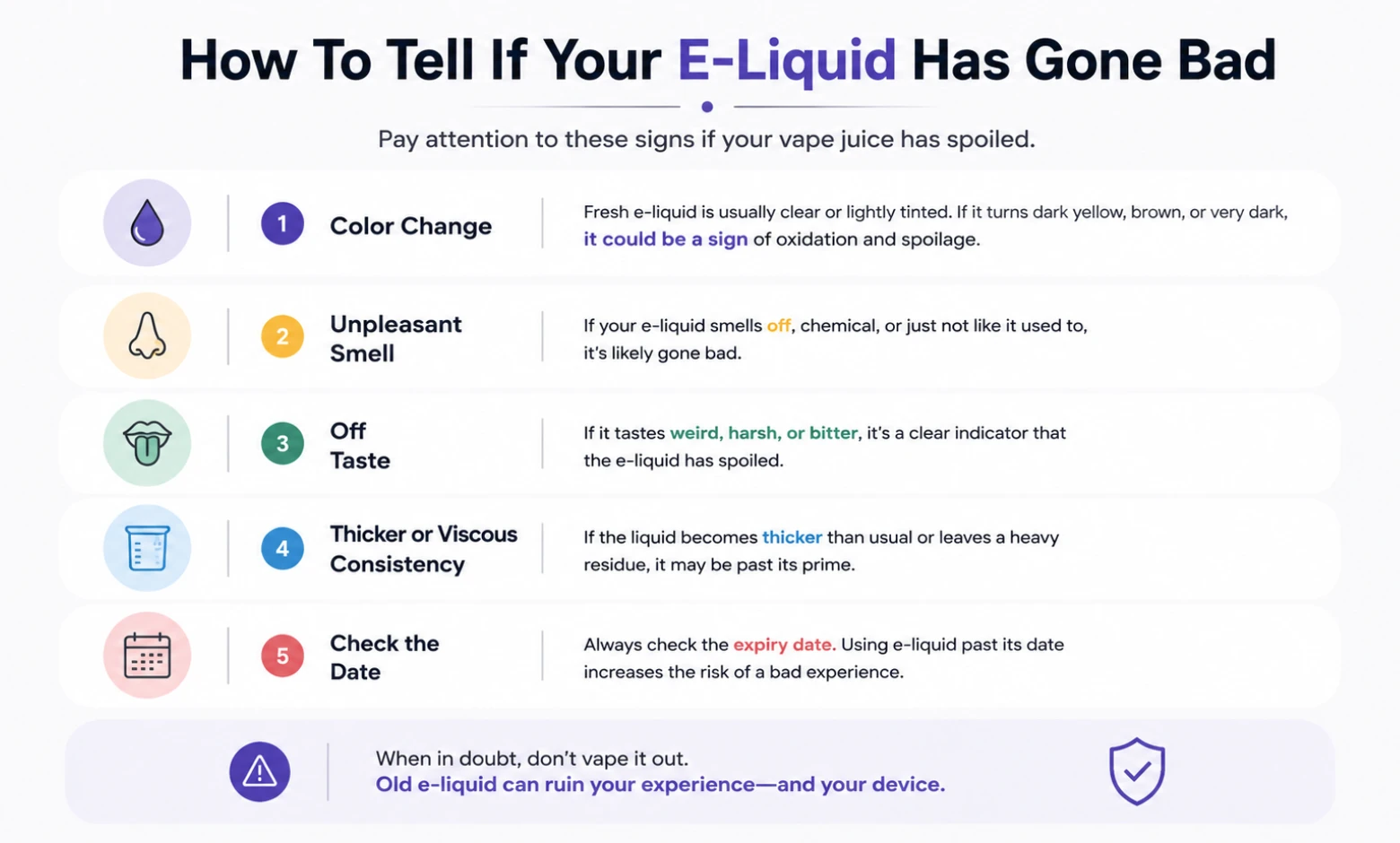 how to tell if your vape is still good