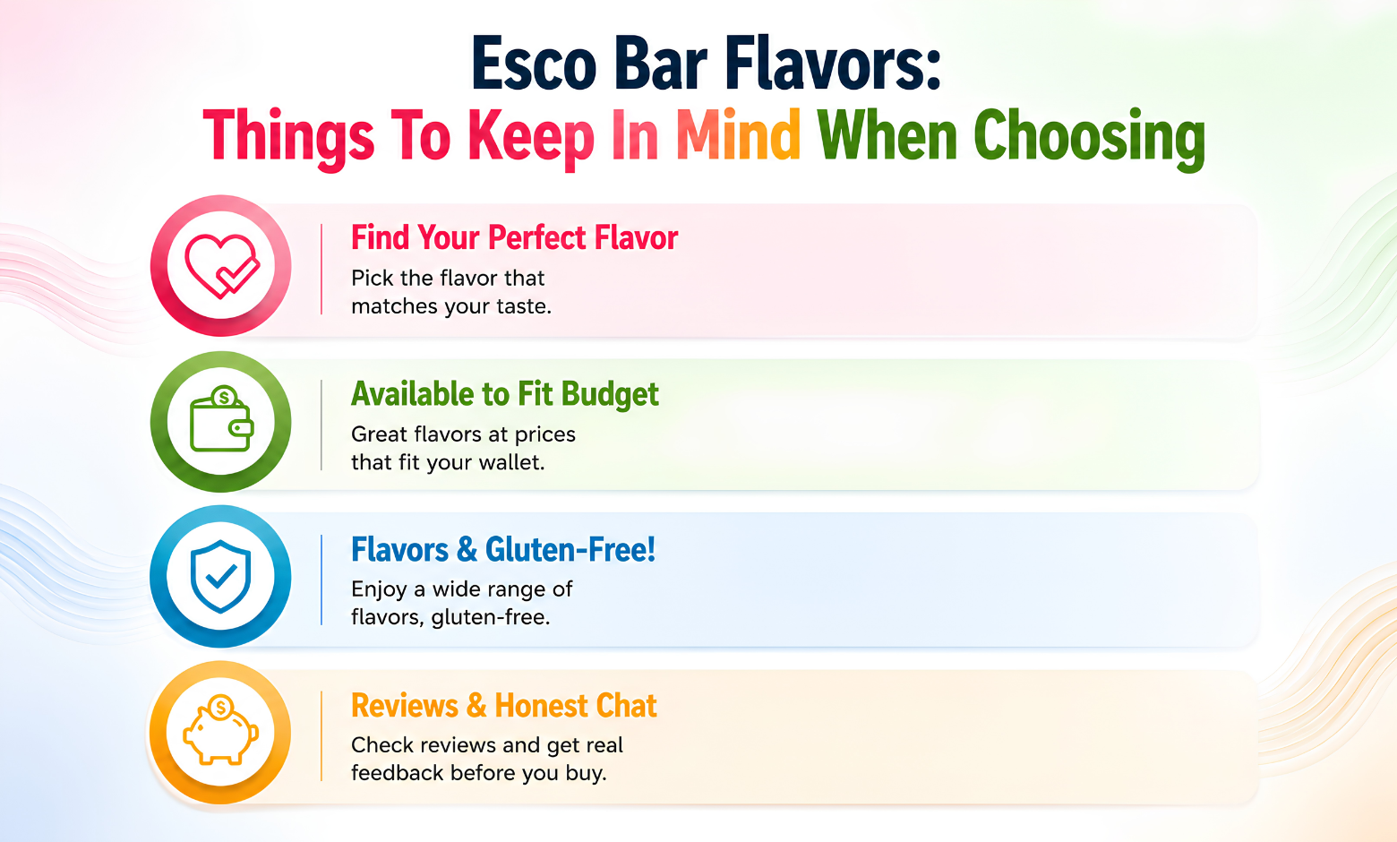 things to keep in mind when choosing