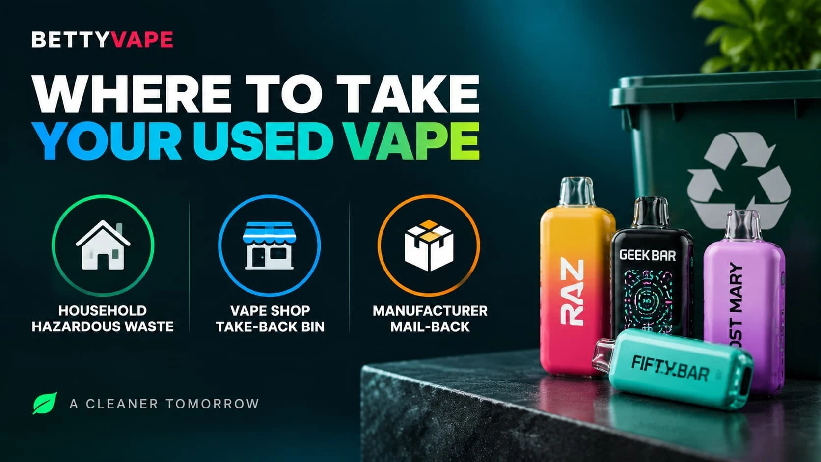 Where to take your used vape for safe disposal