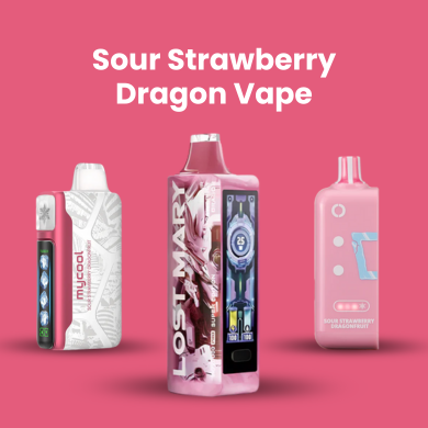 Sour Strawberry Dragon Vape