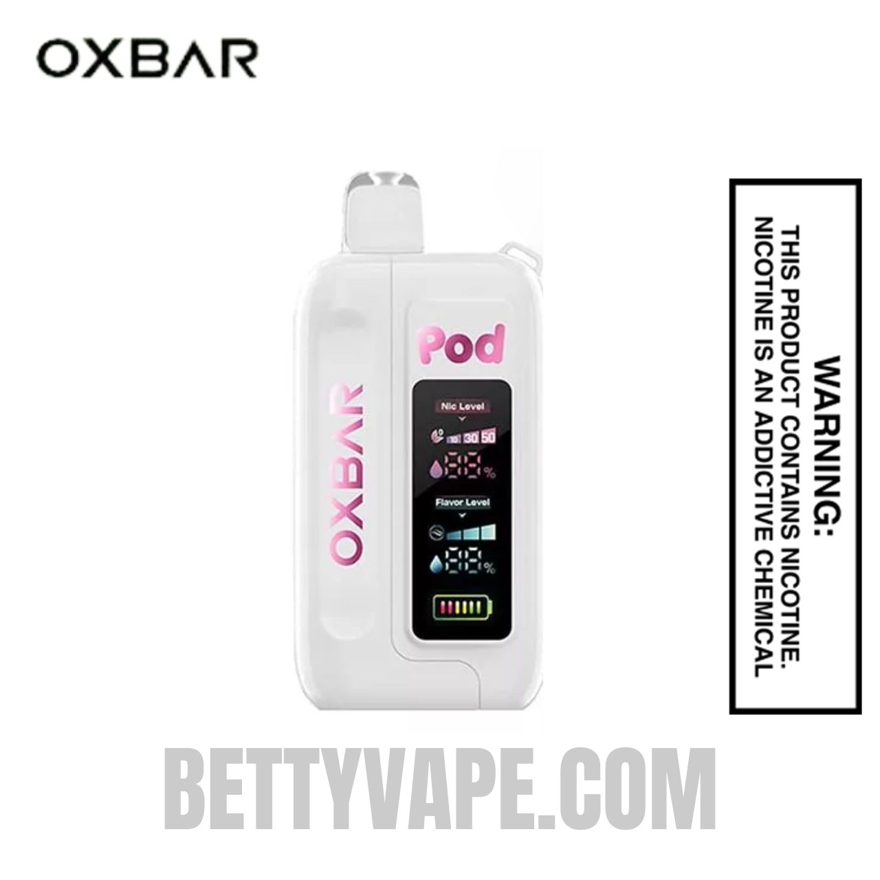 Jolly Pink Strawberry OXBAR Ice-Nic Control Vape | BettyVape