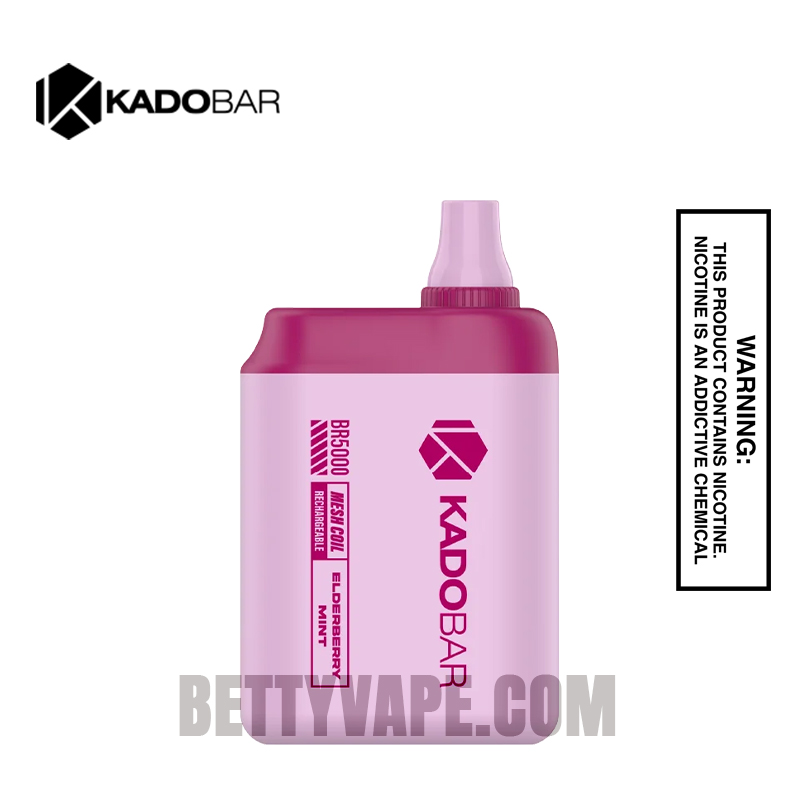 Elderberry Mint Kado Bar BR5000 Disposable Vape | Betty Vape Elderberry Mint Kado Bar BR5000 Disposable Vape | Betty Vape