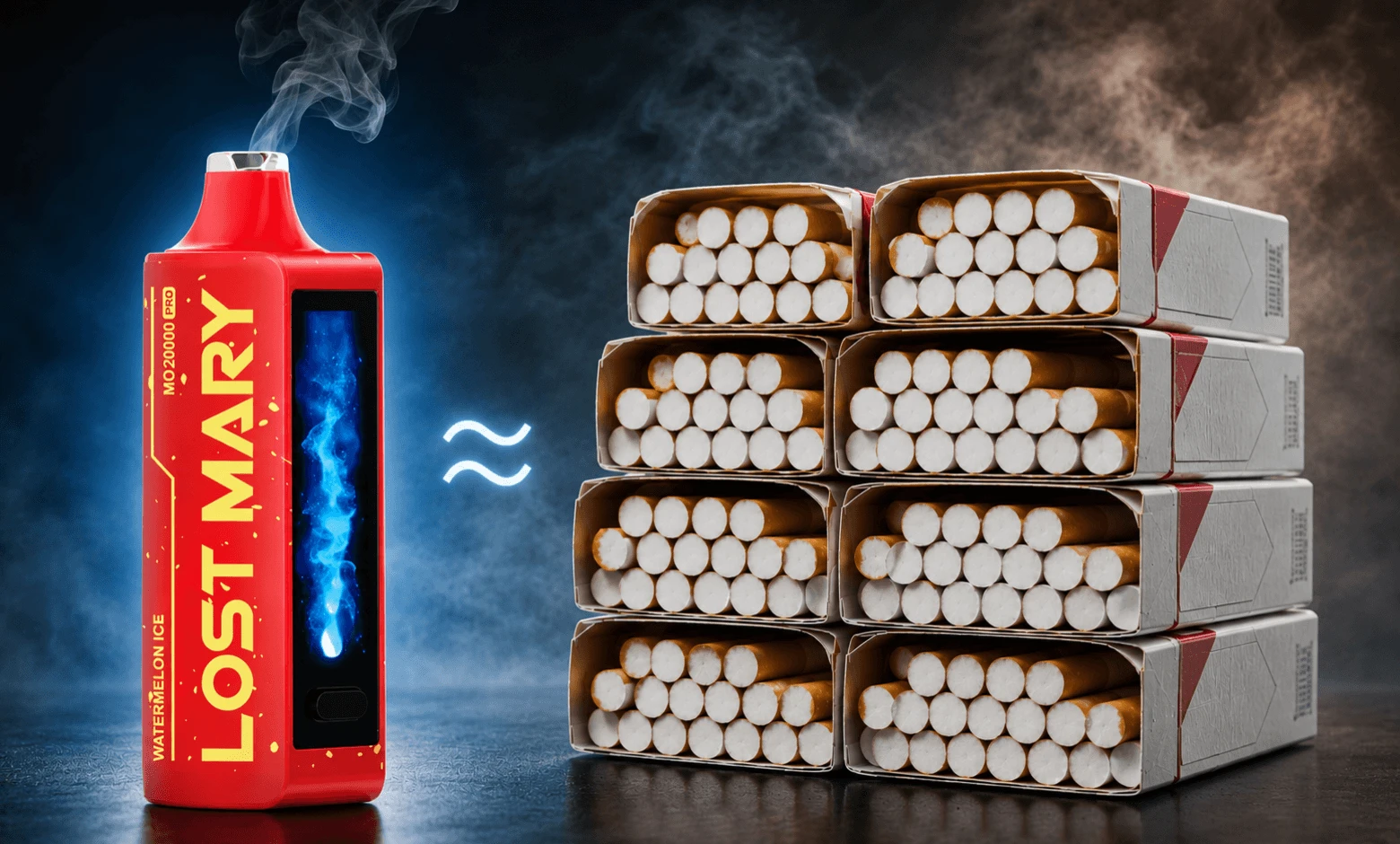 How Many Packs of Cigarettes Are in a Vape?