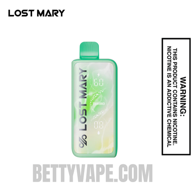 Nicotine Content LOST MARY MT35000 TURBO DISPOSABLE MIAMI MINT - PACK OF 5 