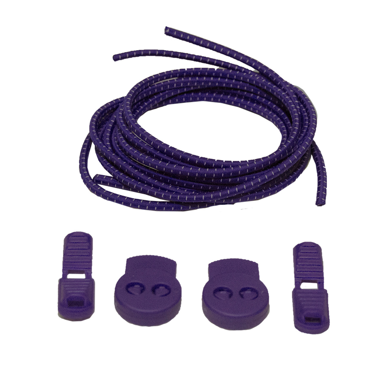 Stretch Elastic Shoelaces with Tension Locking Clips