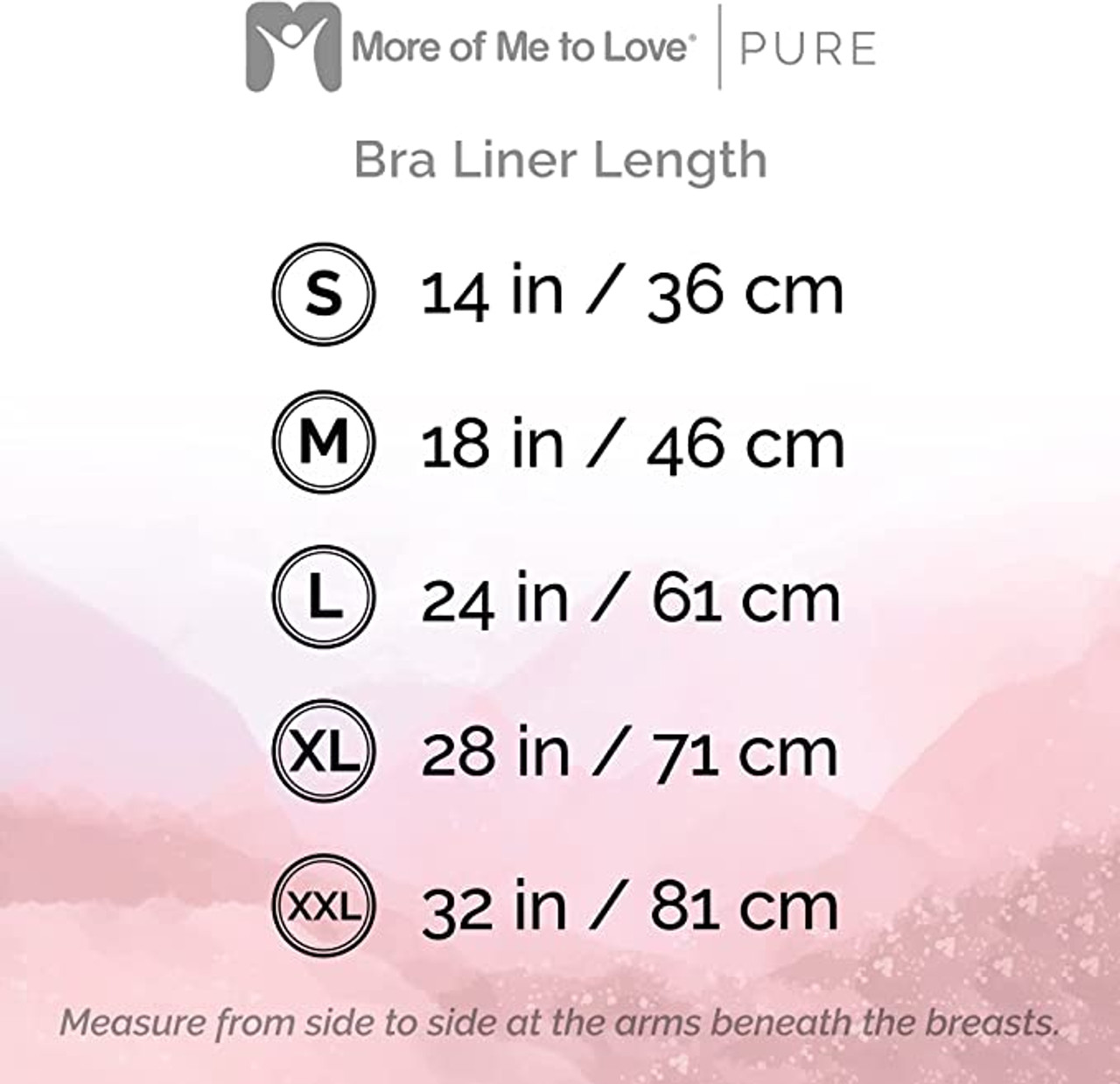 PURE Organic 100% Cotton More of Me to Love Bra Liner