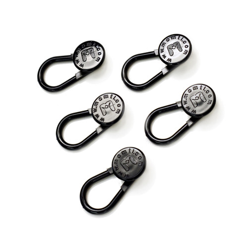 Flexible Button Pant Extender (5-Pack) Black