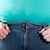 Jeans Spring Button Pant Extender in use