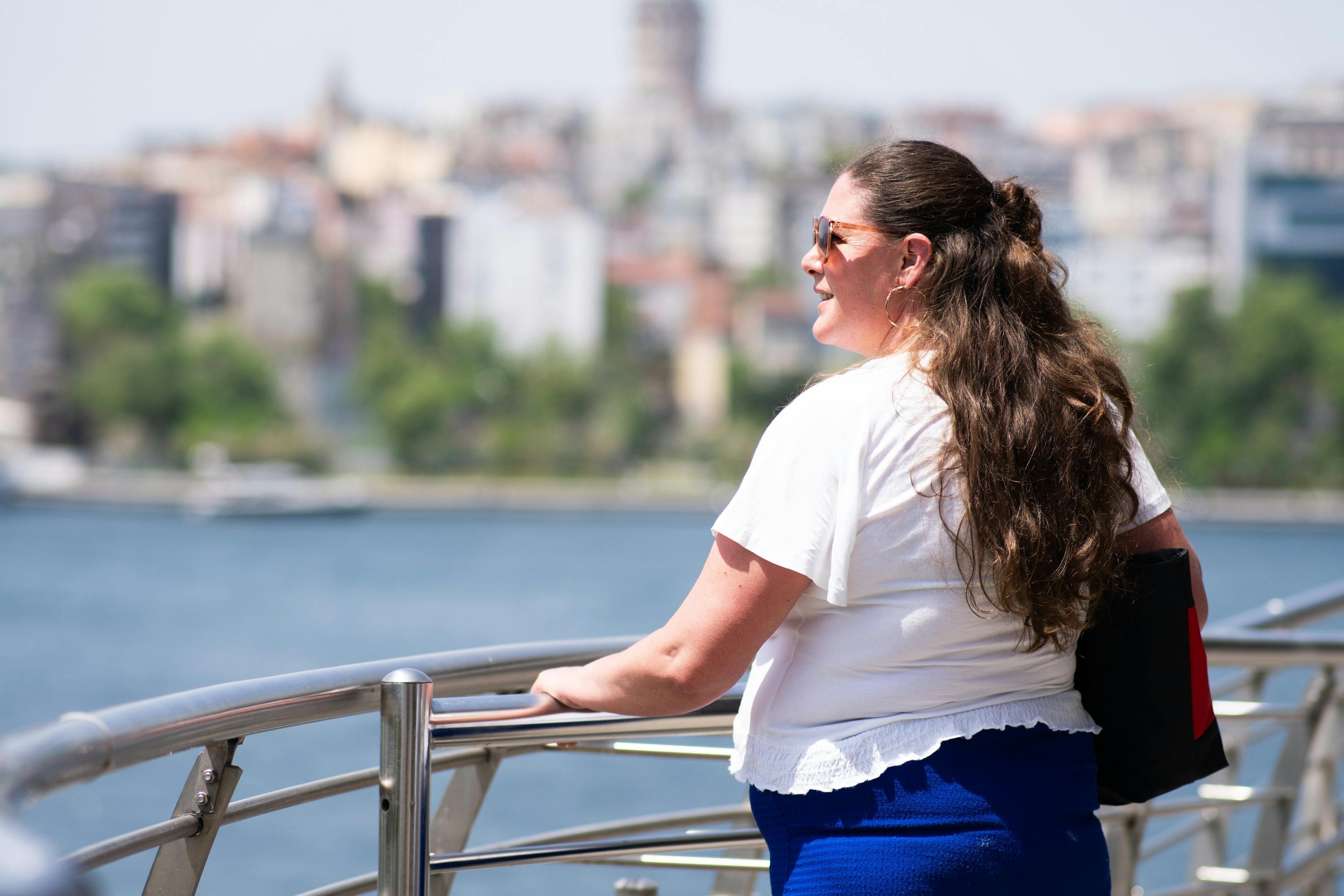 Plus-size woman enjoying summer outdoors — More of Me to Love comfort accessories