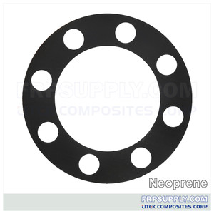 Full-Face Neoprene Flange Gaskets - 150#
