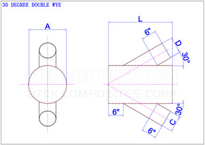 30 Degree Double Wye