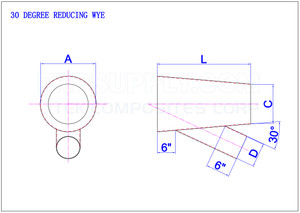30 Degree Reducing Wye