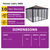 Canopia by Palram Ledro 3600 Closed Gazebo in Grey
