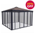 Canopia by Palram Ledro 3600 Closed Gazebo in Grey