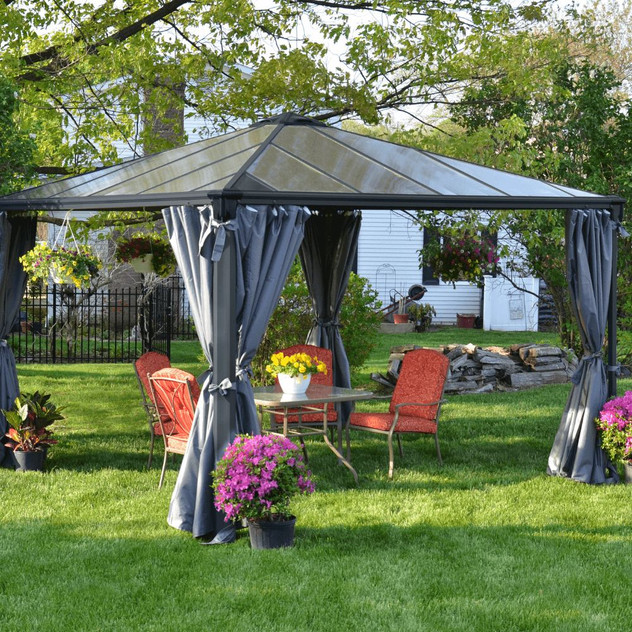 Canopia by Palram Palermo 3600 Gazebo in Grey Bronze