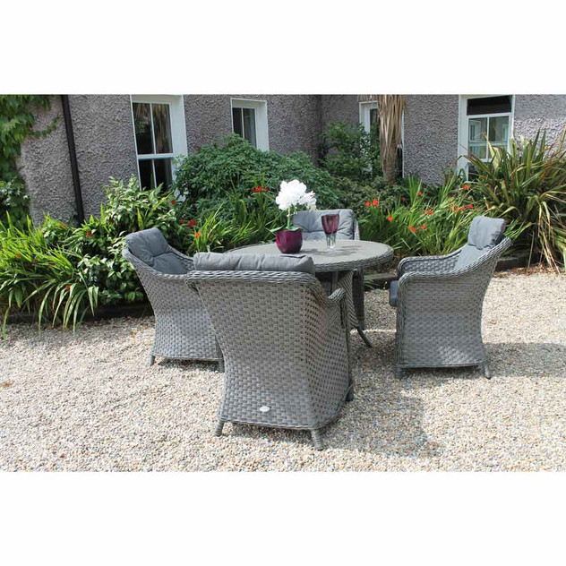 Claddagh 4 Seater Rattan Dining Set