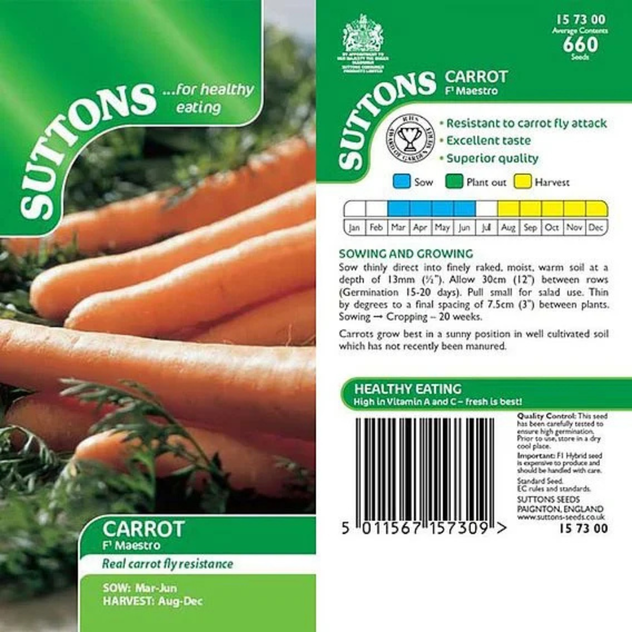 Suttons Carrot Maestro F1