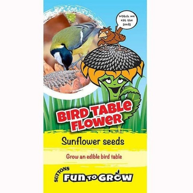 Suttons Fun To Grow Bird Table Flower, Sunflower* seeds
