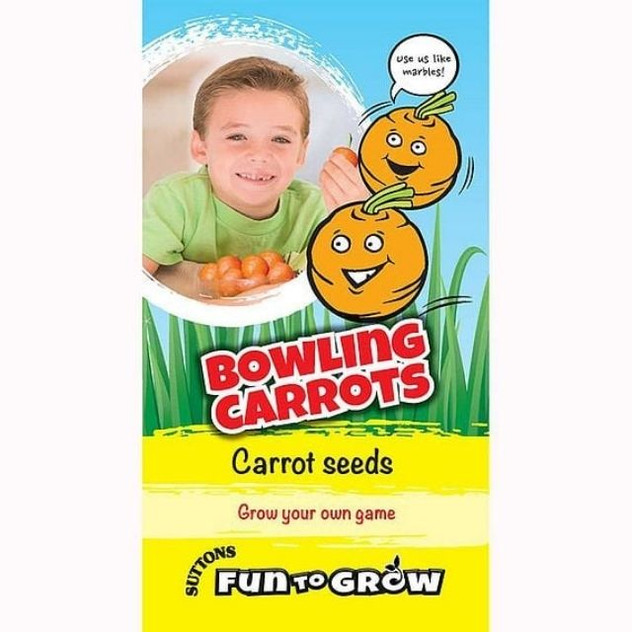 Suttons Fun To Grow Bowling Carrots, Carrot seeds
