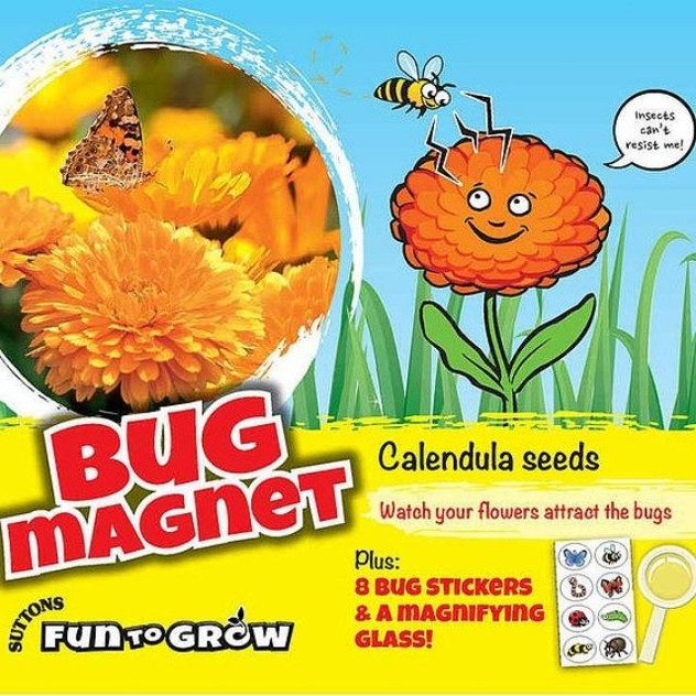 Suttons Fun To Grow Bug Magnet, Calendula* seeds